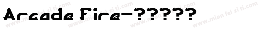 Arcade Fire字体转换
